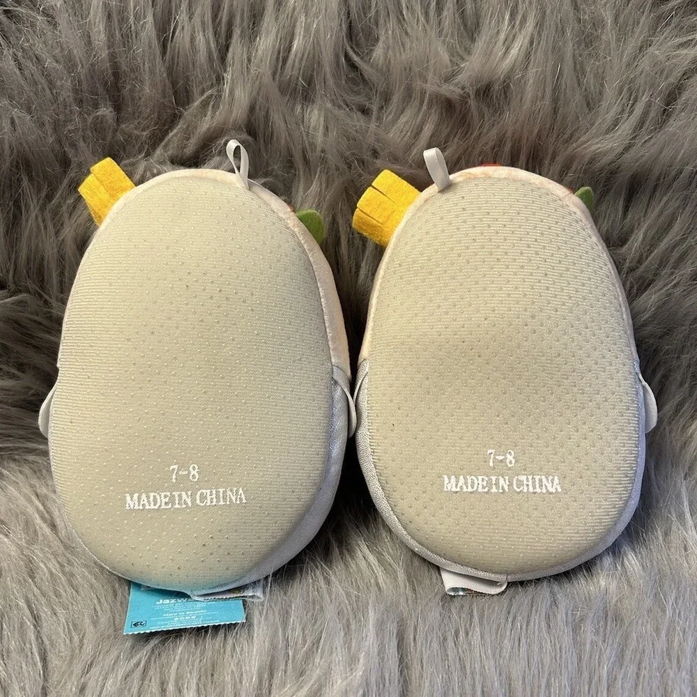 Squishmallows Slippers Girl's Size 7-8 Slip On Plush Burrito Shoes Plushy